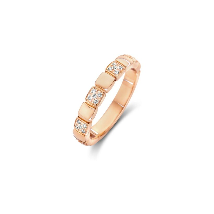 Bague One More Ischia Basic en or rose et diamants