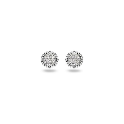 Puces d'oreilles One More Cimini en or blanc et diamants