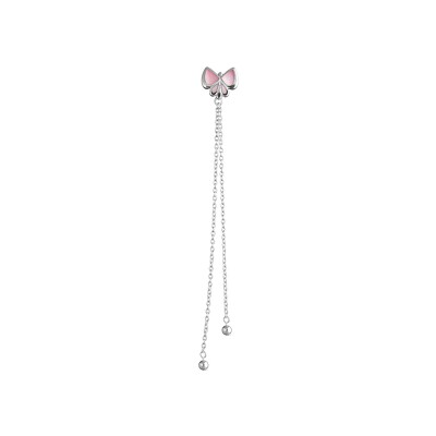 Pendentif de soutien gorge papillon en argent rhodié