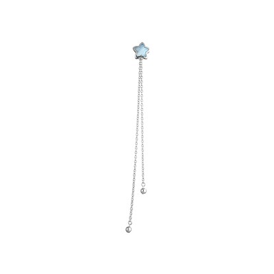 Pendentif de soutien gorge étoile en argent rhodié