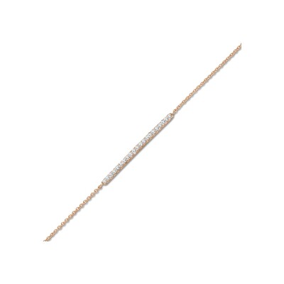 Bracelet One More Ischia Basic en or rose et diamants