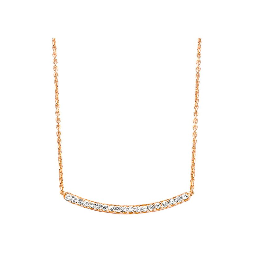 Collier One More Ischia Basic en or rose et diamants