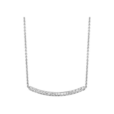 Collier One More Ischia Basic en or blanc et diamants