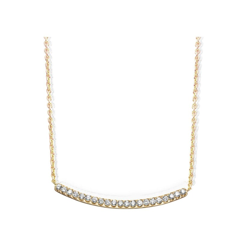 Collier One More Ischia Basic en or jaune et diamants