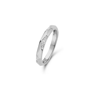 Bague One More Ischia Basic en or blanc et diamants