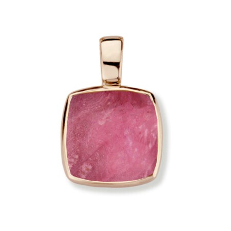 Pendentif One More Pantelleria en or rose et quartz sur rubis