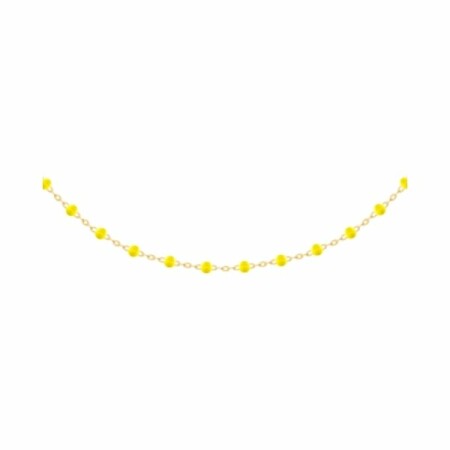 Collier en or jaune et résine