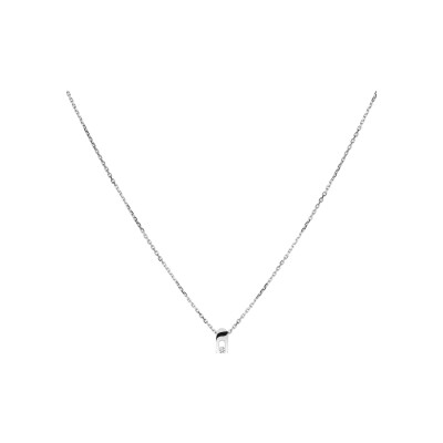 Pendentif Pequignet Moorea en or blanc et diamant 0534107