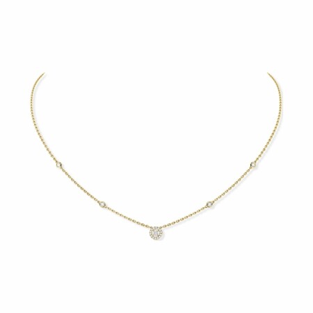 Messika Joy XS necklace, yellow gold, diamonds