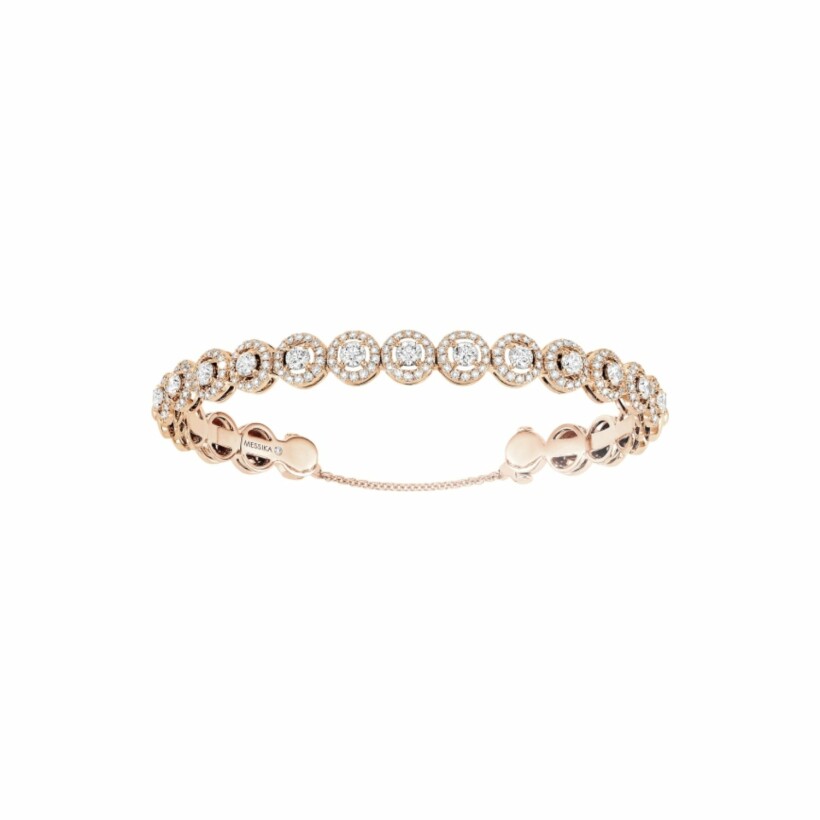 Bracelet Messika Skinny en or rose et diamants