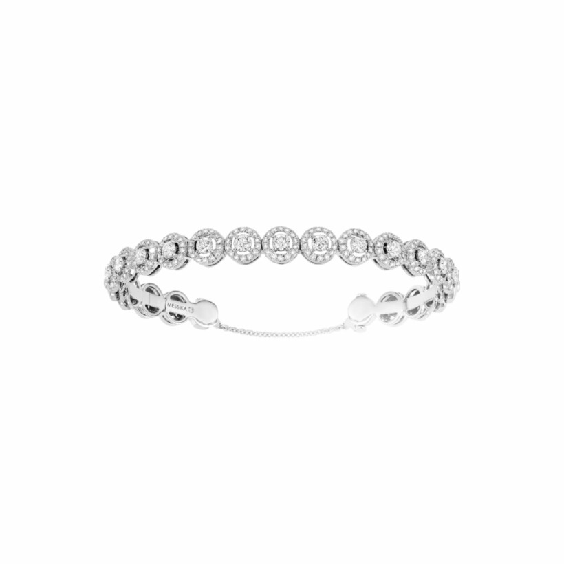 Bracelet Messika Skinny en or blanc et diamants