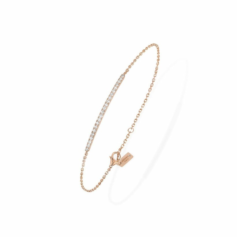 Messika Gatsby Barrette bracelet, rose gold, diamonds