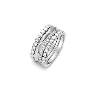 Bague One More Ischia en or blanc et diamants