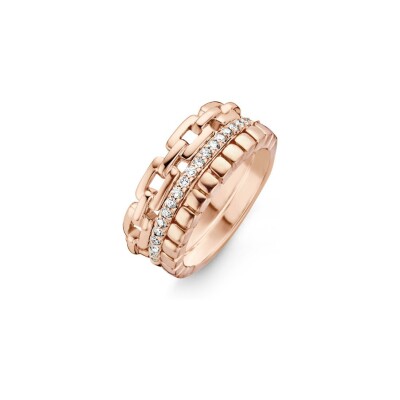 Bague One More Ischia en or rose et diamants