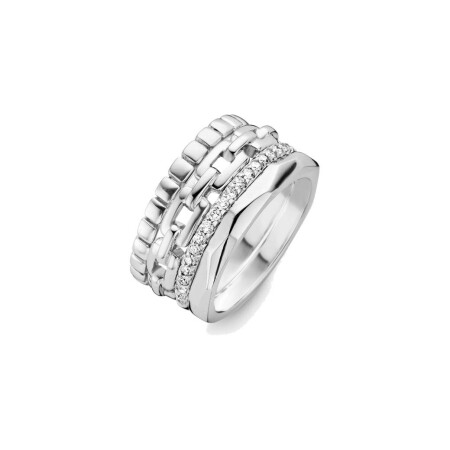 Bague One More Ischia en or blanc et diamants