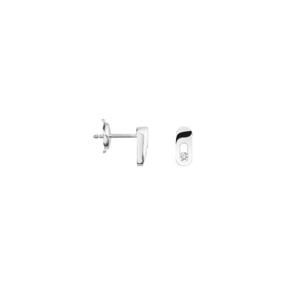 Boucles d'oreilles Pequignet Moorea en or blanc et diamants 0564107