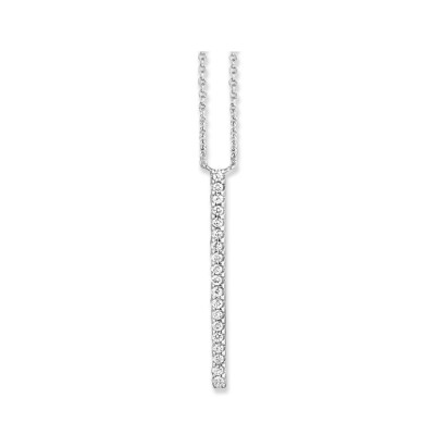 Collier One More Ischia Basics en or blanc et diamants