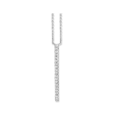 Collier One More Ischia Basics en or blanc et diamants