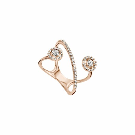 Bague One More Salina en or rose et diamants de 0.35ct