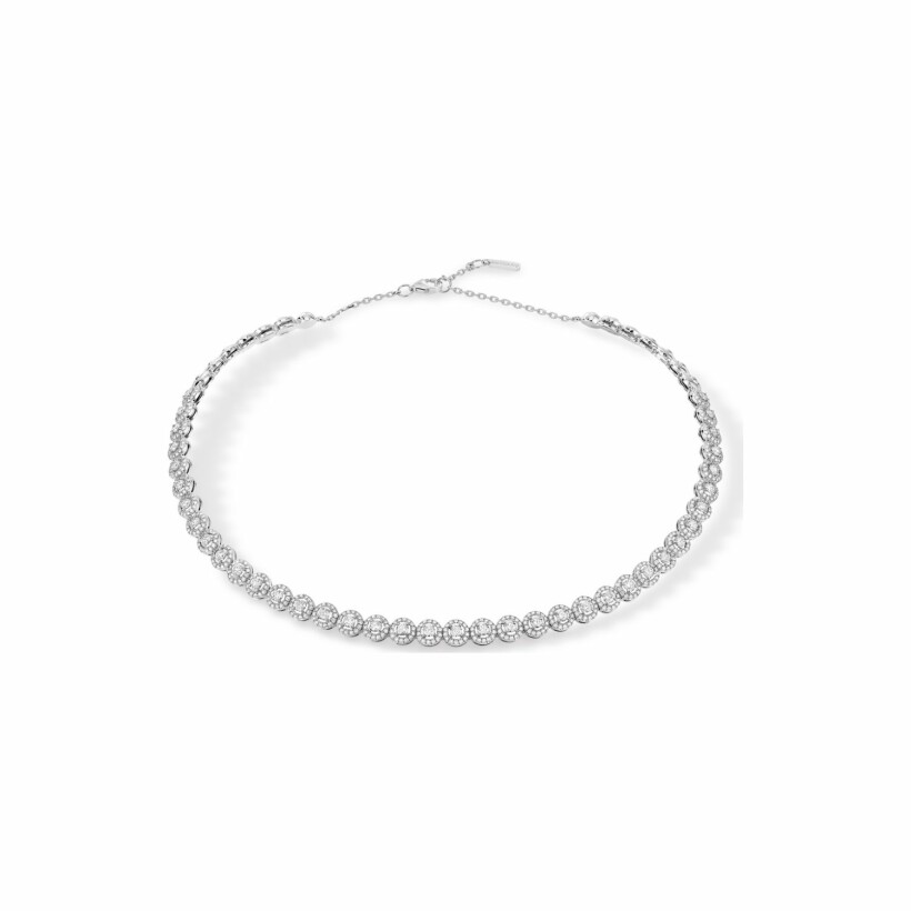 Collier Messika Skinny en or blanc et diamants