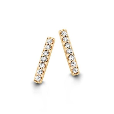 Boucles d'oreilles One More Ischia Basics en or jaune et diamants