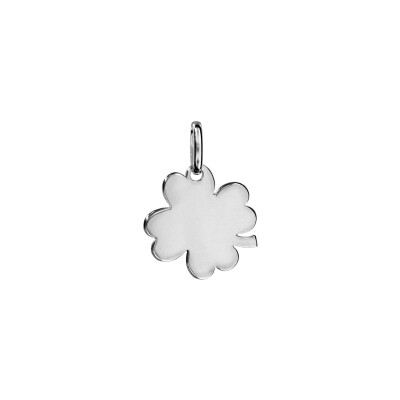 Pendentif Trèfle petit modèle 16x16 en argent rhodié