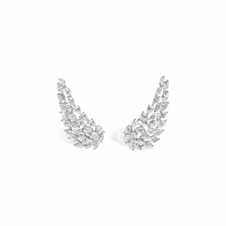 Messika Angel earrings, white gold, diamonds