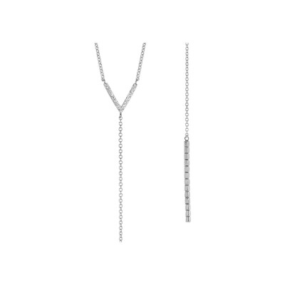 Collier One More Ischia en or blanc et diamants