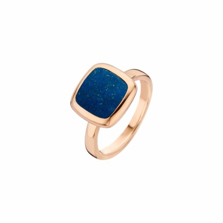 Bague One More Pantelleria en or rose et lapis lazuli