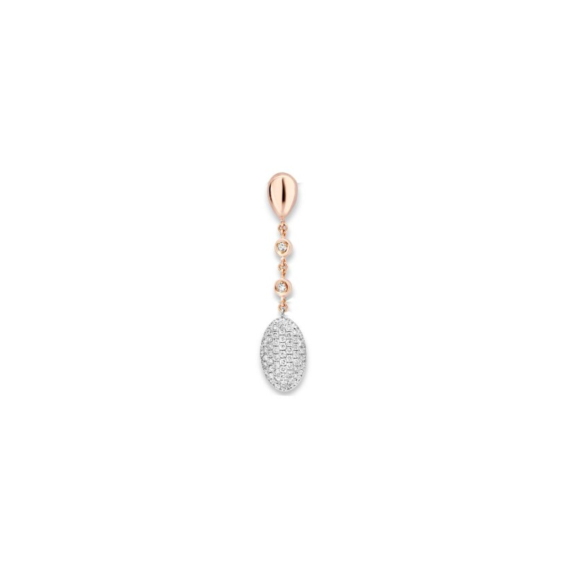 Pendentif One More Vulsini en or blanc, or rose et diamants