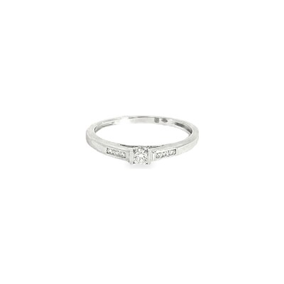 Bague Solitaire en or blanc