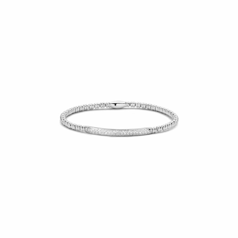 Bracelet One More Ischia Basics en or blanc et diamants de 0.61ct