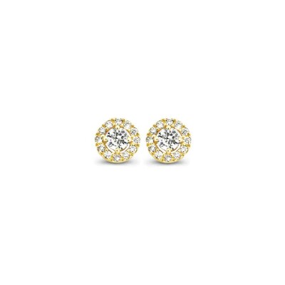 Puces d'oreilles One More Salina en or jaune et diamants