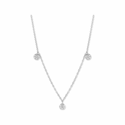 Collier One More Eolo en or blanc et diamants