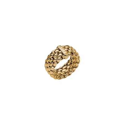 FOPE ESSENTIALS Flex'it ring in yellow gold, size M