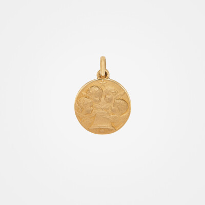 Médaille or jaune angélus