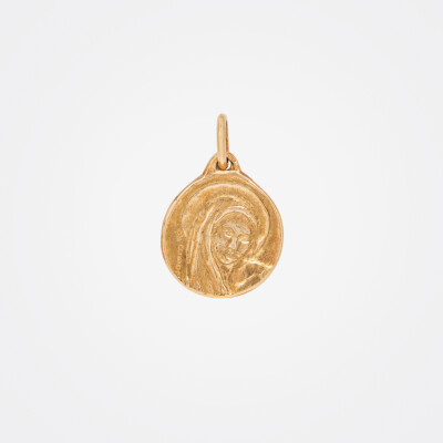 Médaille or jaune vierge
