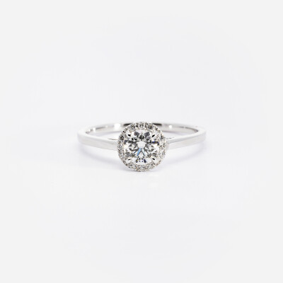 Créoles or blanc & diamants 