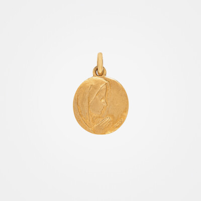 Médaille or jaune vierge
