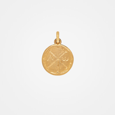 Médaille or jaune chrisme