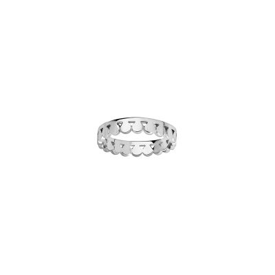 Bague bohème en argent rhodié, taille 56