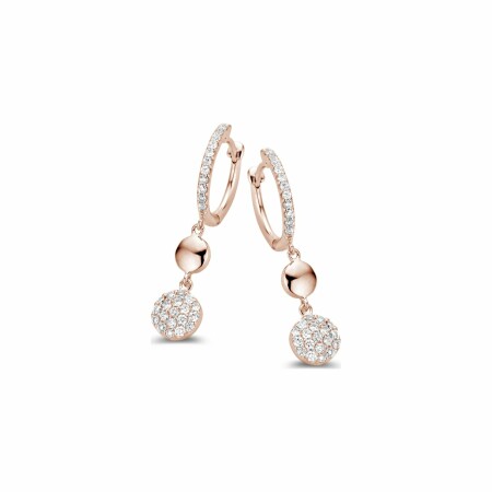 Boucles d'oreilles One More Eolo en or rose et diamants de 0.37ct