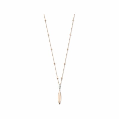 Collier One More Vulsini en or rose et blanc et diamants blancs