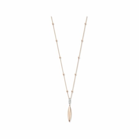 Collier One More Vulsini en or rose et blanc et diamants blancs