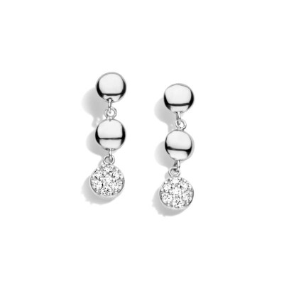Boucles d'oreilles One More Eolo en or blanc et diamants