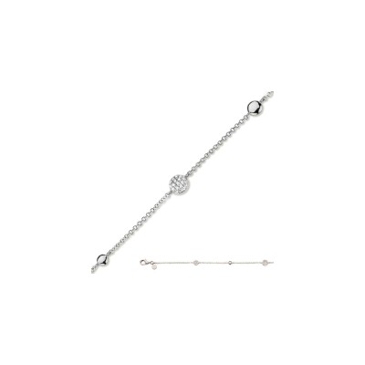 One More Eolo armband, witgoud en diamanten