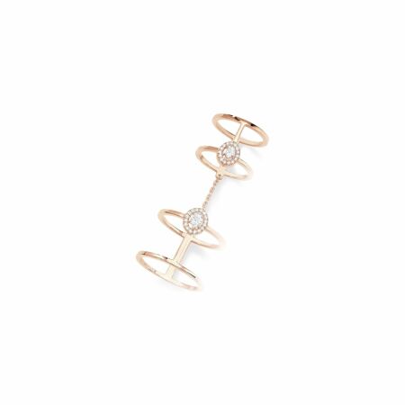 Messika Glam'Azone ring, rose gold, diamonds