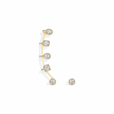 Boucles d'oreilles Messika My Twin Multi en or jaune et diamants