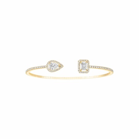 Messika Skinny Toi & Moi bracelet, yellow gold, diamonds