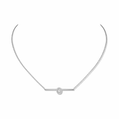 Collier Messika Glam'Azone en or blanc et diamants